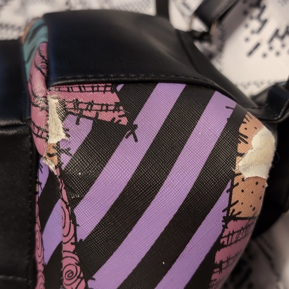 The Nightmare Before Christmas Jack & Sally Mini Backpack Bag Bioworld - Picture 2 of 9